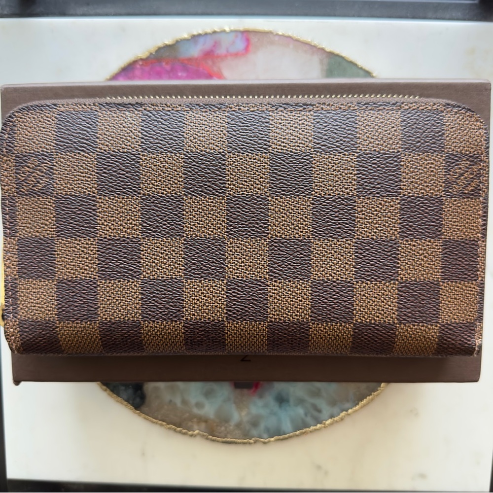 NEW Authentic Louis Vuitton Damier Ebene Brown Zippy Wallet - Picture 2 of 13